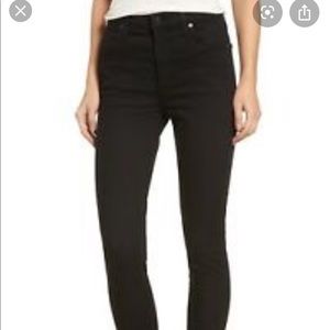 Carlie High Waisted Skinny in Black
